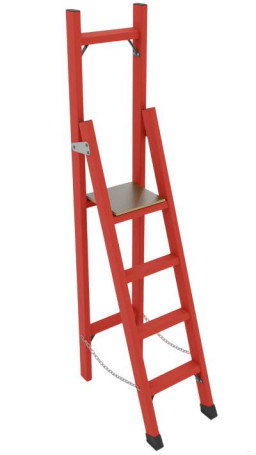 SSV-2.1 fiberglass stepladder with vertical support, h=2230mm, h work platform=1200mm, step 4