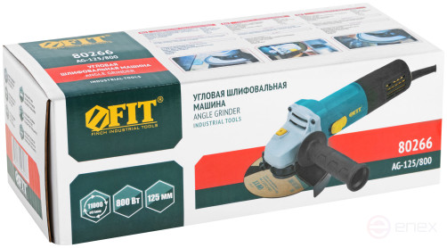 Angle grinder 800 W; 11000 rpm; KlK 125 mm; box