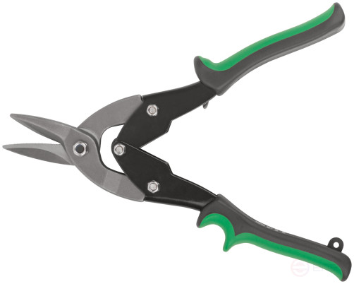 Ножницы по металлу усиленные CrV Профи, прорезиненные ручки, правые 250 мм