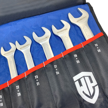 Ключи рожковые двусторонние набор 12шт (6-32мм) WP202507 WORKPRO