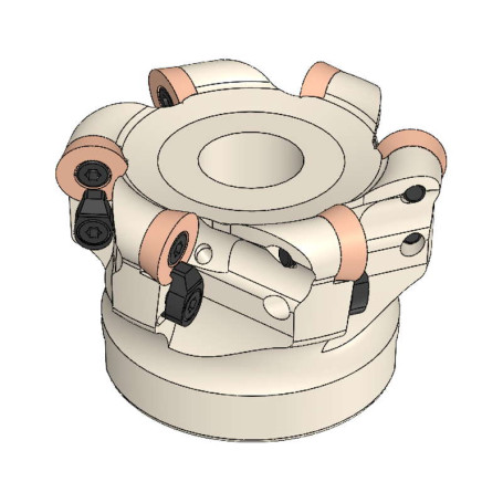 Торцевая фреза RDKW 1204 ISO 63x22 мм, Z-6, с высокоскоростной подачей