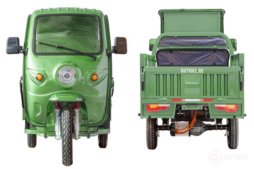 Cargo electric tricycle Rutrike Hermes 1500 60V1200W, grey