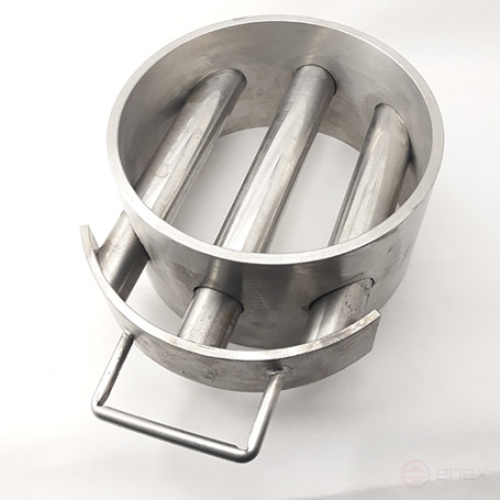 Магнитная решетка ПРОФ-МАГНИТ круглая с системой очистки, 150х80 мм, 3 стержня