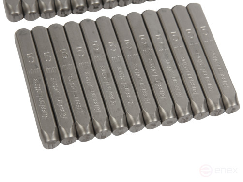 Cyrillic letter stamps 5mm (HRC 60+-2 degrees. DIN 1451) JTC
