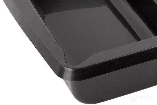 Paint tray 395 x 346 mm (black) with fixing pedal