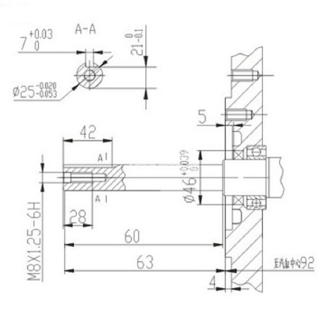 Коленвал LIFAN 13110/173F-177F D25 мм (S type)