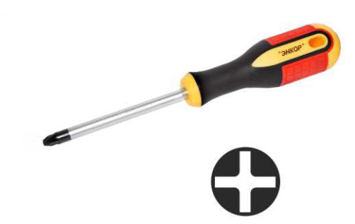 Screwdriver PH1x125 mm, three-component handle