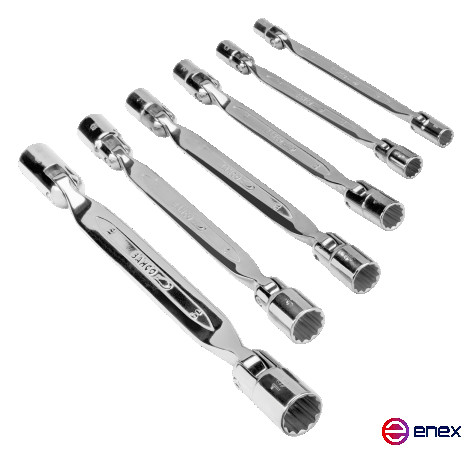Set of Hinged socket wrenches 4040M/S6
