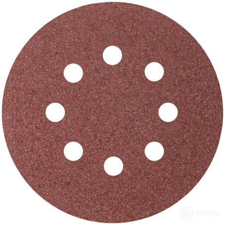 Perforated abrasive grinding wheels on a pile basis for "Velcro" (P24, 125 mm, 5 pcs.), CUTOP Profi