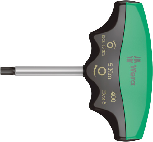 400 Hex Torque indicator with T-shaped handle for internal hexagon, with fixed tightening torque, WE-005081