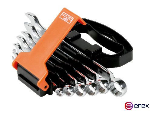 Набор комбинированных изогнутых гаечных ключей 8 - 17 мм, 6 шт