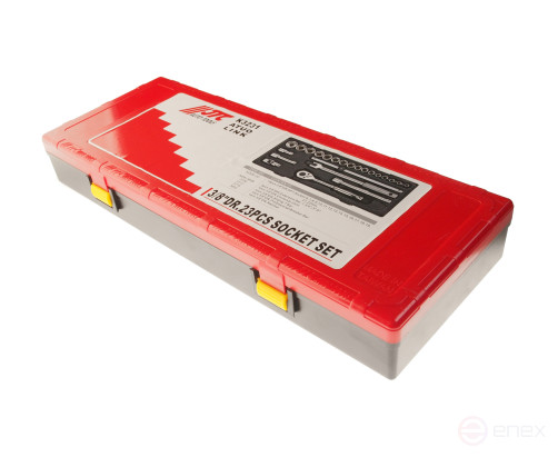 Набор головок торцевых 3/8" 6-ти гранных 06-22мм 23 предмета в кейсе JTC