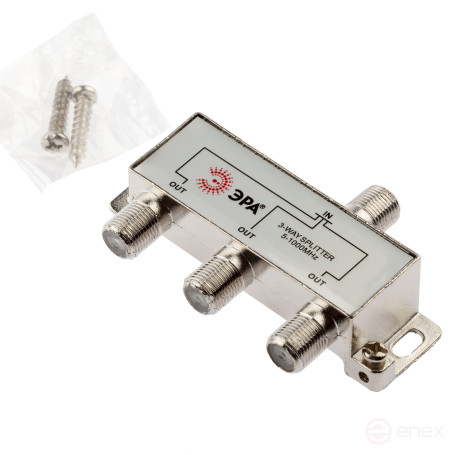 TV divider ERA D-F-02 3 branches for F connector 5-1000 MHz package 1 pc