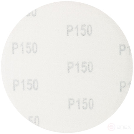 Круги шлифовальные сплошные (липучка), алюминий-оксидные, 125 мм, 5 шт. Р 150