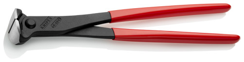 Wire cutters end., cut: provol. soft. Ø 4.5 mm, provol. cf. Ø 4 mm, hard. Ø 3.2 mm, L-280 mm, 61 HRC, black, 1-k handles