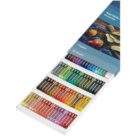 Pastel oil Scale "Studio", 72 colors, cardboard. pack.