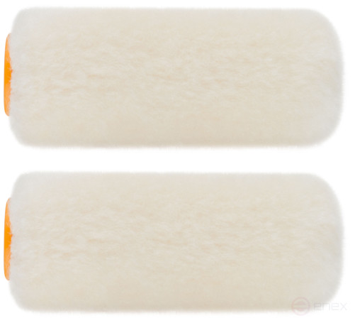 Rollers, core 15 mm, 100% velour, pile 5 mm, under 6 mm handle, 50 mm, 2 pcs.