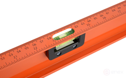 Уровень алюминиевый рельсовый 1200 мм (3 глазка, магнитный) BERIL