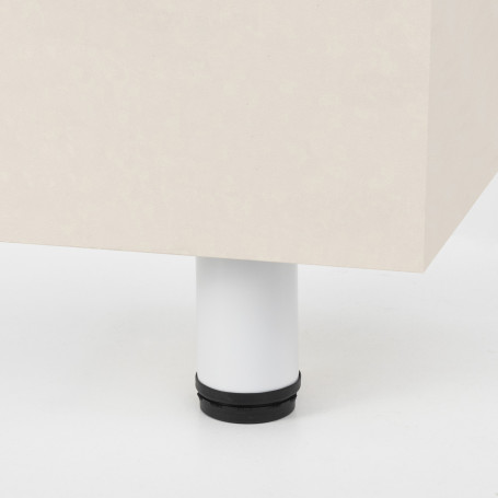 Опора меб. мет. d50 h100 с регул. белый AKS