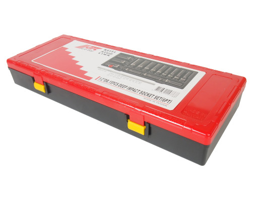 Set of End Deep Impact Heads 6-sided 1/2" 10-32mm (in case) 15pcs JTC/1