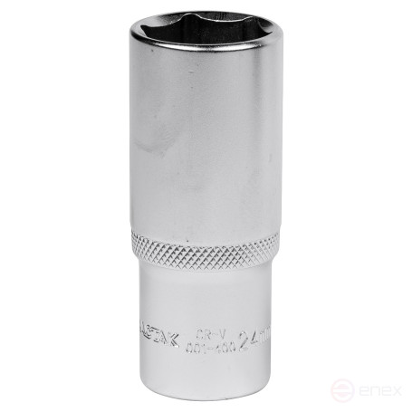 Головка торцевая глубокая шестигранная 1/2", 24 мм МАСТАК 001-40024