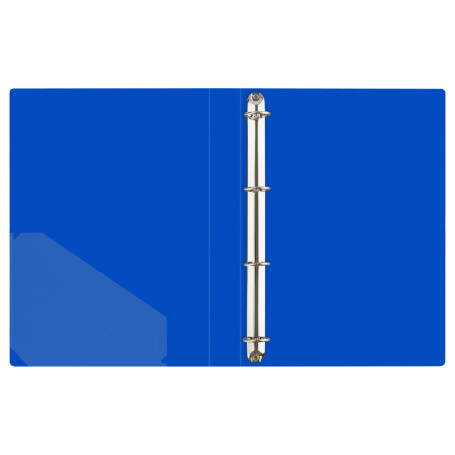 Folder on 4 rings STAMM "Standard" A4, 40mm, 700mm, plastic, blue