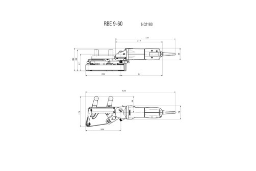 Pipe Grinder RBE 9-60 Set