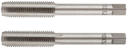 Metric taps, alloy steel, set of 2 pcs. M10x1.25 mm