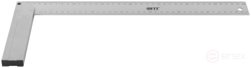 Угольник столярный литой алюминиевый Профи 400 мм