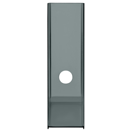 Лоток для бумаг вертикальный СТАММ "Актив", тонированный черный, ширина 70мм