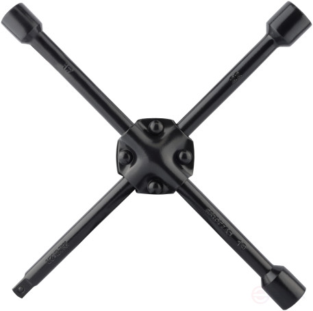 Ключ баллонный-крест (17*19*22*1/2")(черн.лак,усиленный)(АвтоDело) 30812