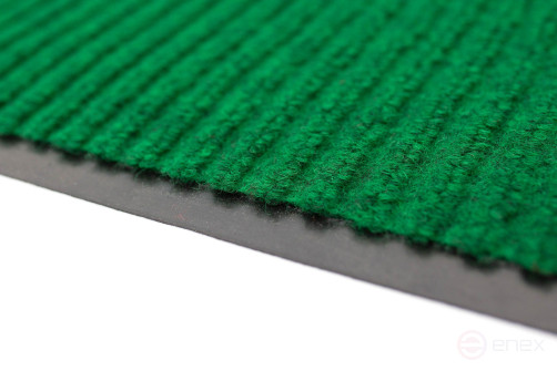 Outdoor dirt-resistant pile Mat Ribbed 1200x10000 mm Green