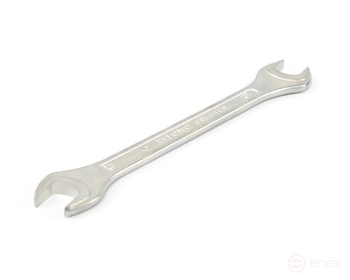 Ключ гаечный рожковый двусторонний 16x17 оцинкованный SITOMO BELARUS