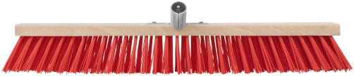 Profi wooden outdoor brush, stiff bristles, metal tool at an angle, 5-row, 600x65 mm