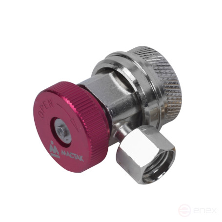 Quick-release coupling with valve, high pressure, freon R134a MASTAK 105-40014