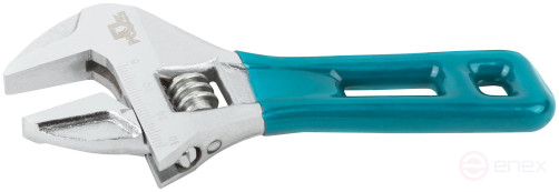 Ключ разводной с тонкими губками, пластиковая накладка на ручку, 135 мм (30 мм )