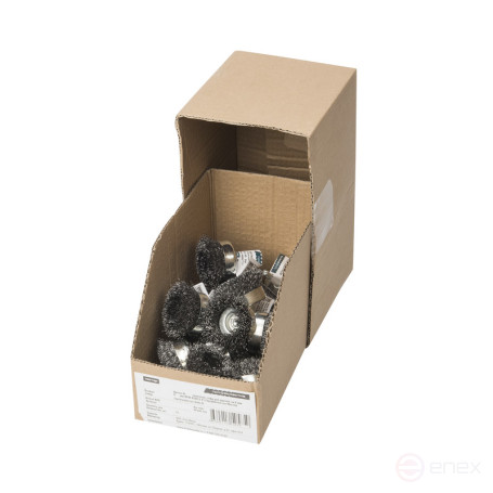 Щетка 589 нерж чаш., гофр. для дрелей эксперт хв 6 мм D50 мм уп. 1/15/45