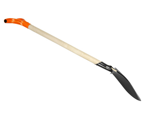Лопата штыковая универсальная (американка) на деревянном черенке и пластиковой ручкой.