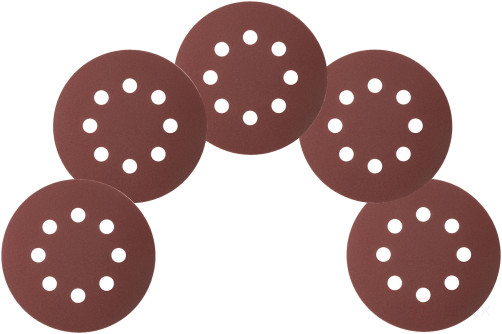 Grinding wheels with holes (Velcro), aluminum oxide, 125 mm, 5 pcs. P 180