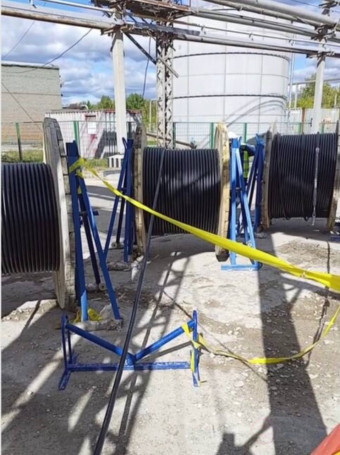 RCV-1000M cable guide roller at the outlet of the cable drum, width 1000 mm MALIEN