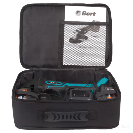 Машина шлифовальная угловая аккумуляторная BORT BWS-18Li-125