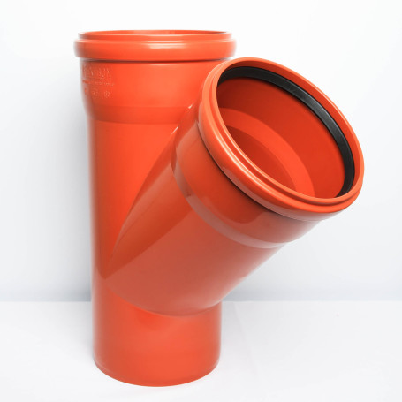 External Tee 200mm 45 degree Flextron