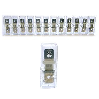 Разъём эластичный с плоским штекером, размер 1, 6,3x0,8 мм (упак.100шт)