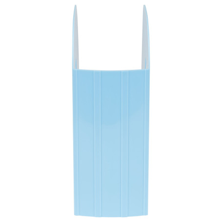 Лоток для бумаг вертикальный СТАММ "Фаворит", голубой, ширина 90мм