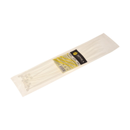 Plastic clamp ER-04252 white 4.0x250mm universal (25 pcs) EUREKA /1/600