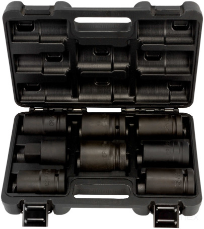 Набор головок ударных 1" (8пр.; L=80mm; для УКМ; кейс) АвтоDело (40328)