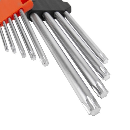 Набор ключей Г-образных TORX экстрадлинных T10-T50 AV Steel 9 предметов