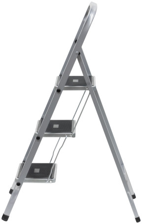 Steel ladder, 3 wide steps, H= 105 cm, weight 4.7 kg