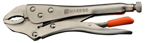 Clip with lock, semicircular grip, nickel-plated, 217 mm.// HARDEN