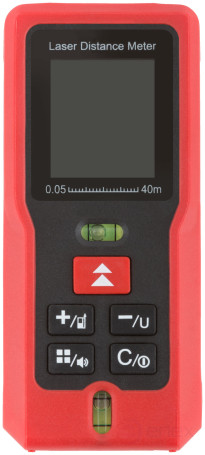 Дальномер лазерный, расчет площади/объема, LCD дисплей, диапазон 40 м